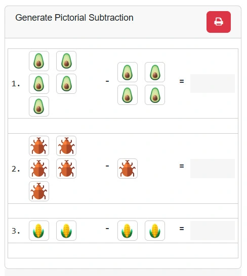 Pictorial Subtraction