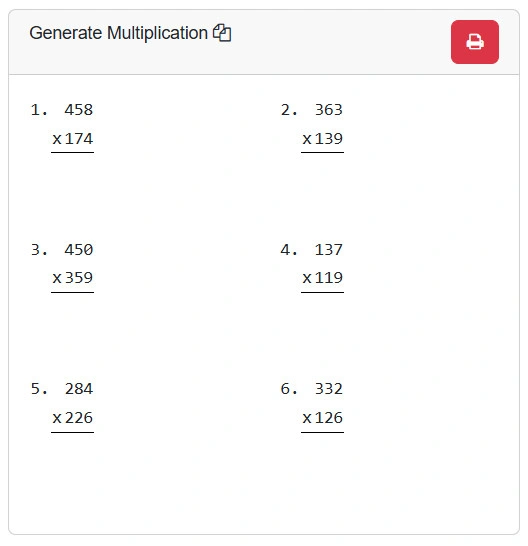 Multiplication